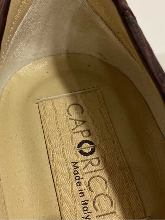 Caporicci 9318 brown genuine alligator made 100% Italy. ?? main image 8